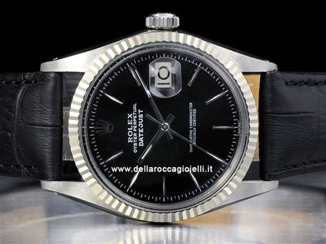 cinturino rolex datejust pelle|Rolex Datejust 36 cinturino nero in pelle di coccodrillo .